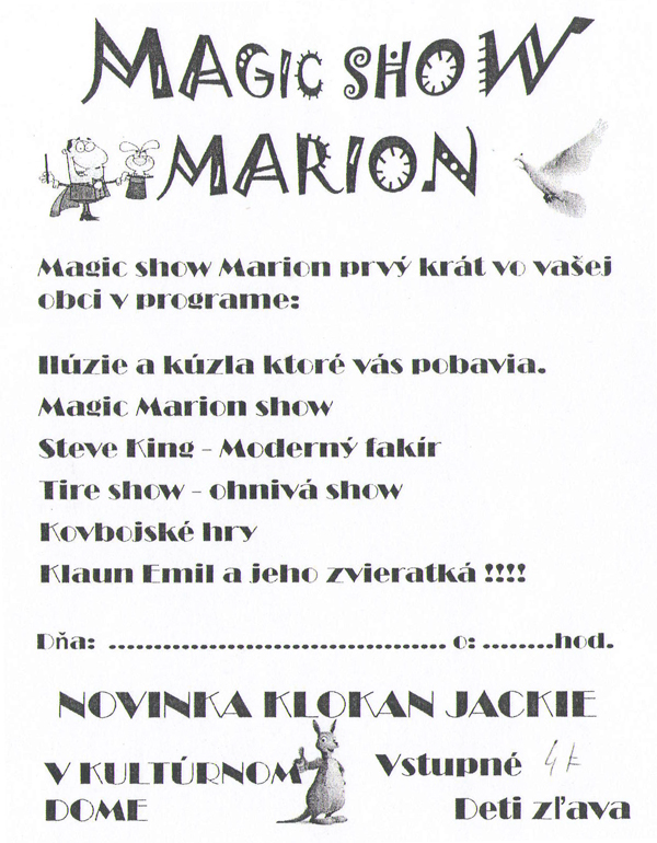 Plagát Magic Marion