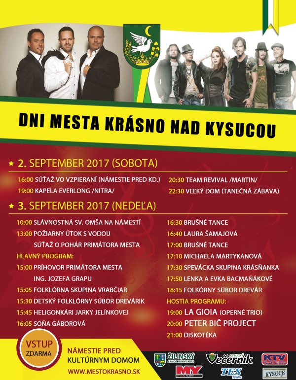 Dni mesta Krásno nad Kysucou 2017