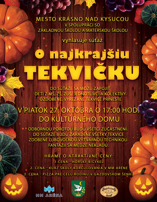 Súťaž o najkrajšiu tekvičku Krásno nad Kysucou