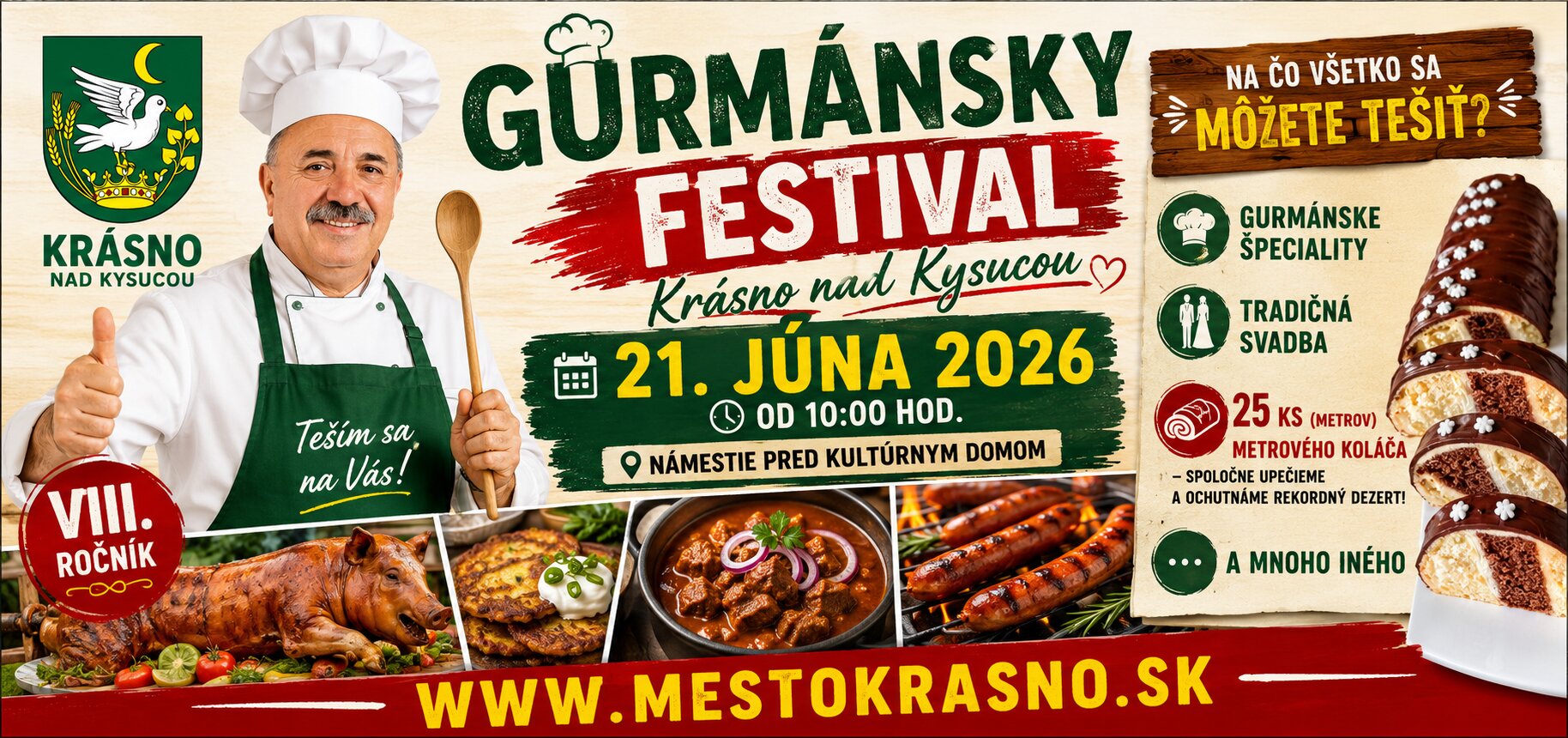 Gurmánsky festival Krásno nad Kysucou 2026