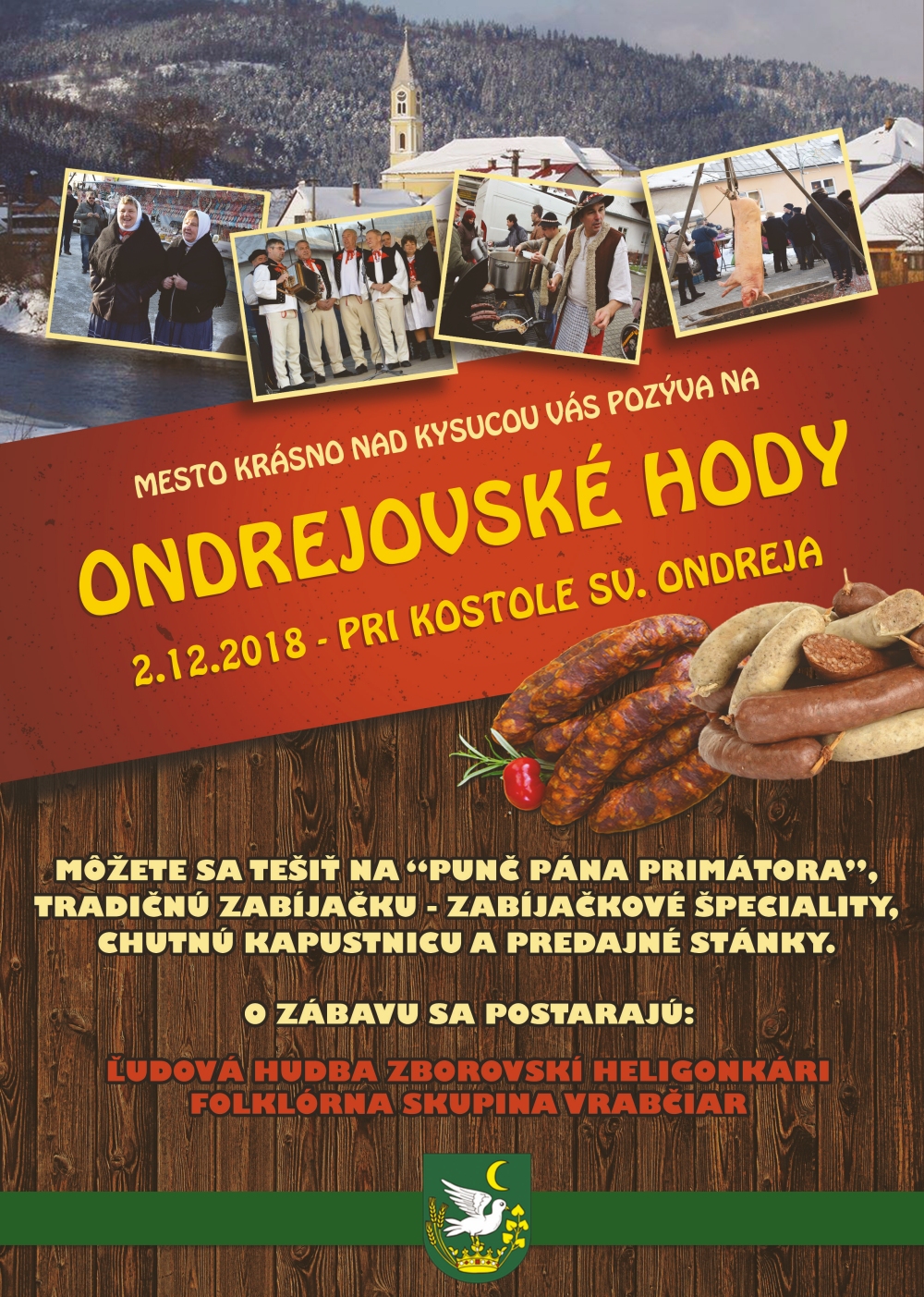 Ondrejovské hody 2018 Krásno nad Kysucou