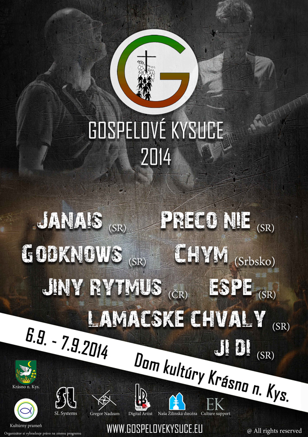 Plagát Gospelové Kysuce 2014