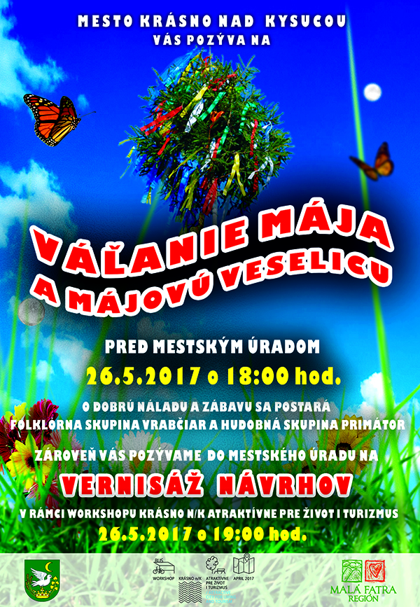 Váľanie mája a Májová veselica Krásno nad Kysucou