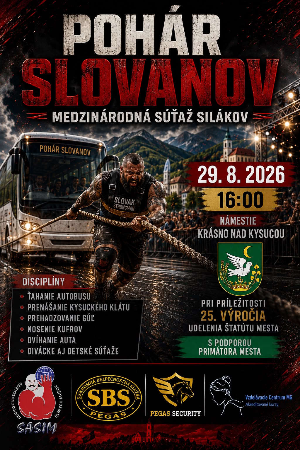 Pohár Slovanov prinesie do Krásna nad Kysucou medzinárodnú súťaž silákov