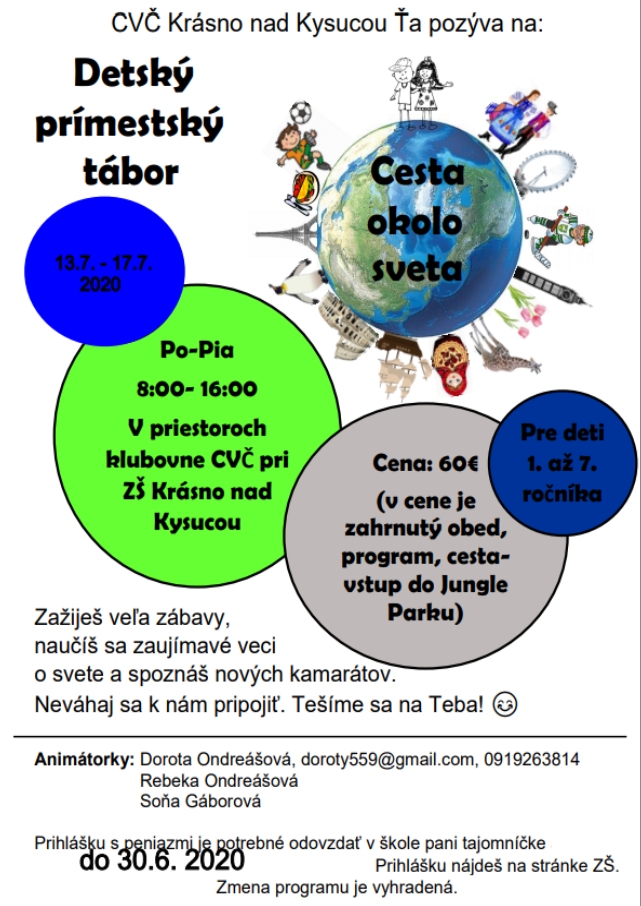 Detský prímestský tábor Krásno nad Kysucou