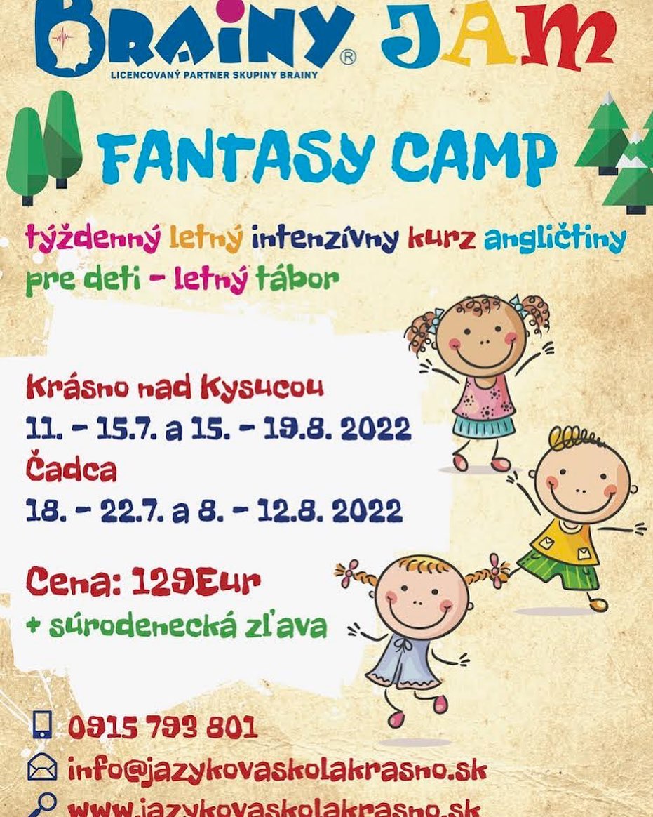 Detský jazykový tábor v Krásne nad Kysucou
