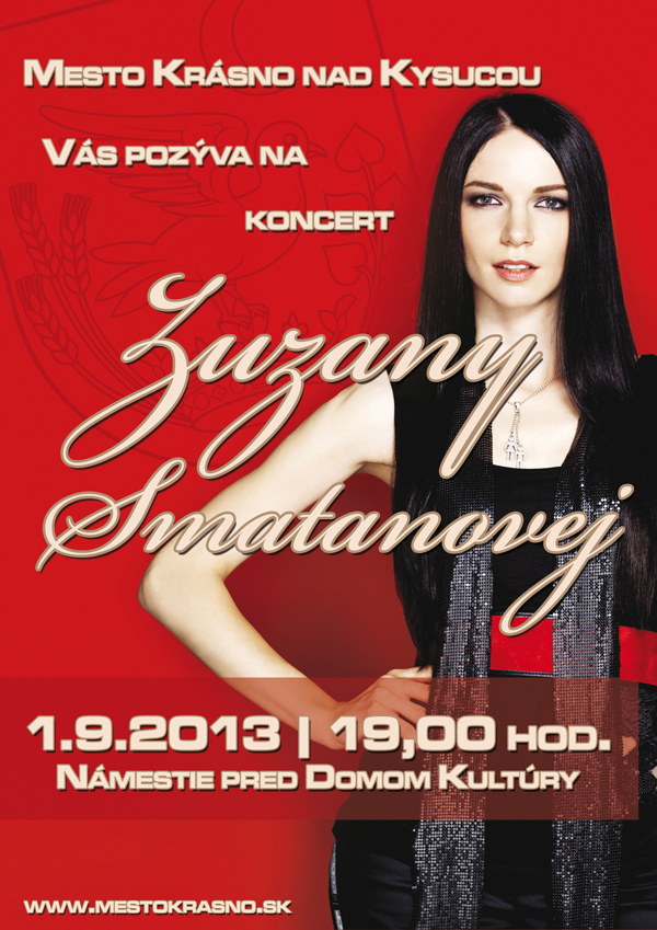 Plagát koncert Zuzany Smatanovej