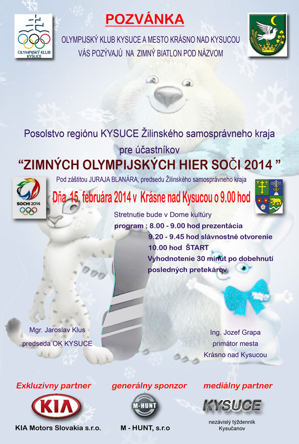 Plagat zimný biatlon