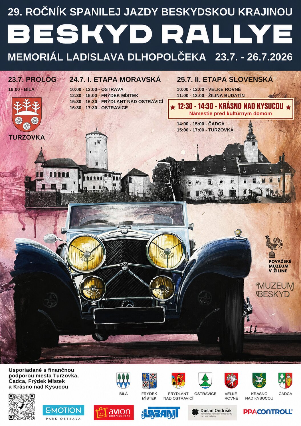 Beskyd Rallye zavíta aj do Krásna nad Kysucou