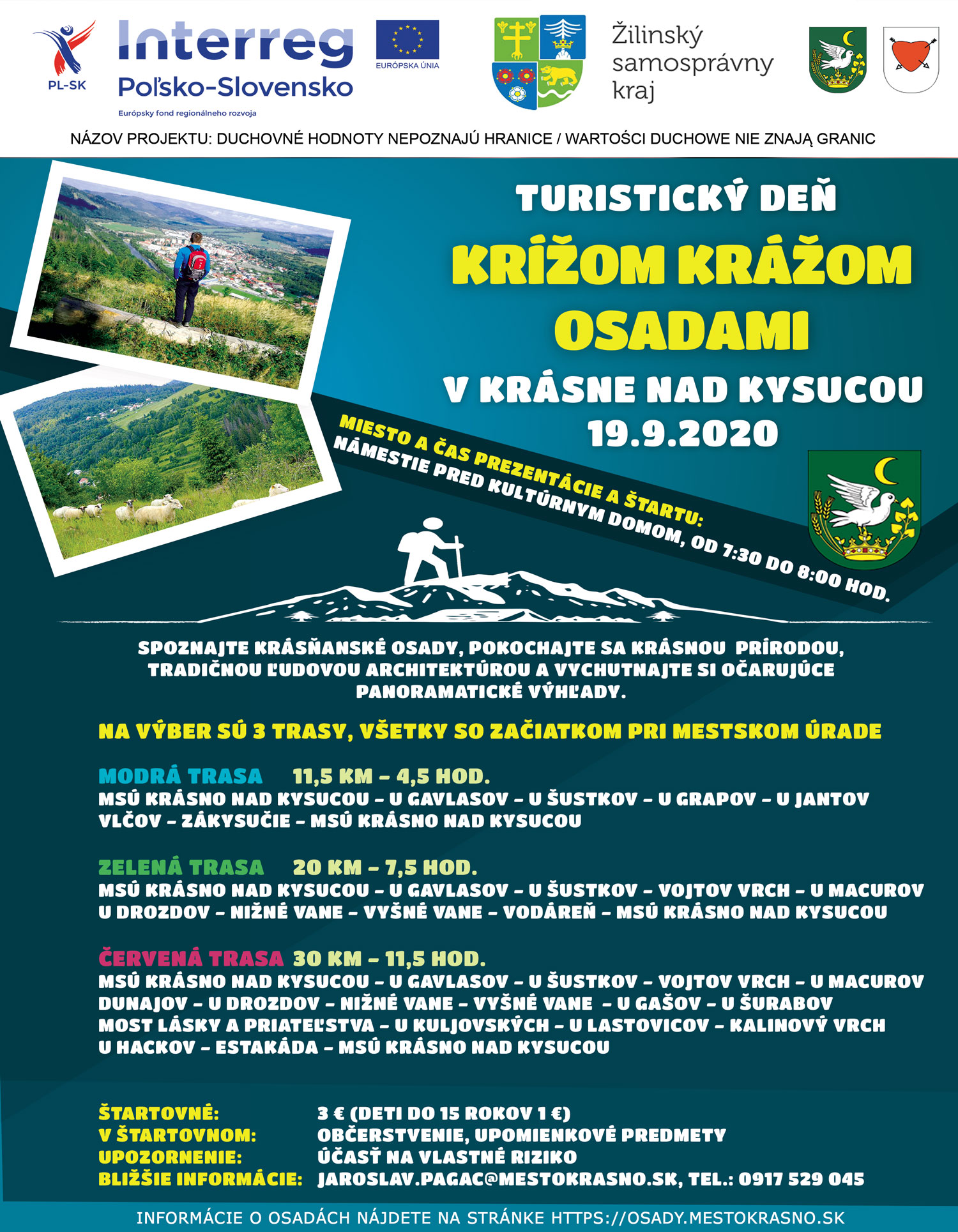 Turistický pochod Krížom Krážom osadami Krásno nad Kysucou