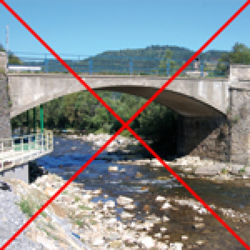 Upozornenie na uzávierku mosta