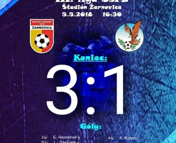 Výsledok futbalového zápasu 22. kola