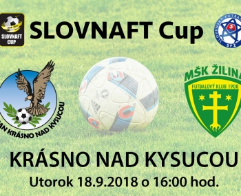  Pozvánka na futbalový zápas TJ Tatran Krásno nad Kysucou - MŠK Žilina