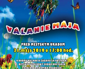 Pozvánka na váľanie mája 2019