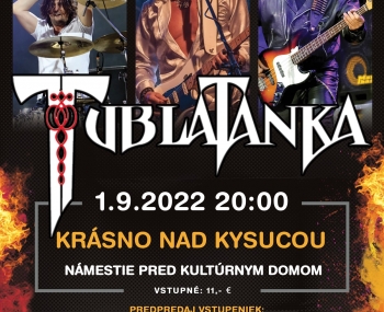 Pozvánka na koncert skupiny TUBLATANKA