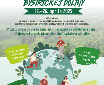 Týždeň zeme Bystrickej doliny 22. - 26.4.2025