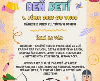 Pozvánka na Deň detí 2025