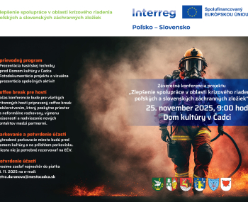 Pozvánka na záverečnú konferenciu projektu