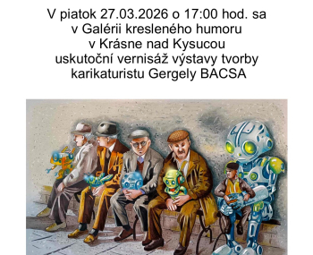 Gergely Bacsa prinesie do Krásna nad Kysucou dávku kresleného humoru