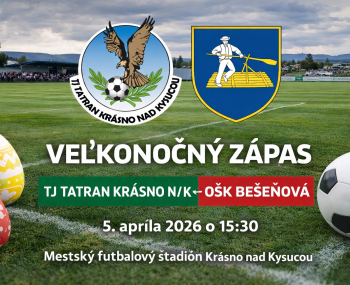 Veľkonočný futbalový zápas v Krásne nad Kysucou