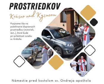 Pozvánka na požehnanie motorových vozidiel