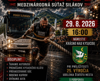 Pohár Slovanov prinesie do Krásna nad Kysucou medzinárodnú súťaž silákov