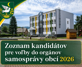Zoznam kandidátov pre voľby do orgánov samosprávy obcí 2026