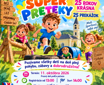 Pozvánka na Detské super preteky v Krásne nad Kysucou