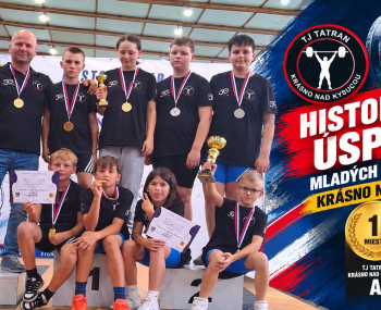Historický úspech mladých vzpieračov: Krásno nad Kysucou obsadilo vo finále ligy prvé aj druhé miesto