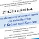 Pozvánka na slávnostné otvorenie mosta cez rieku Bystrica