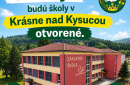8. mája budú školy v Krásne nad Kysucou otvorené