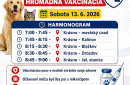 Hromadná vakcinácia psov a mačiek proti besnote sa uskutoční v sobotu 13. júna